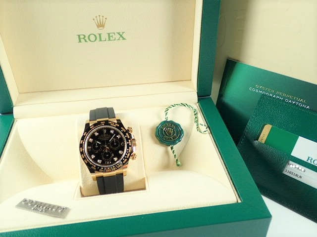 ロレックス デイトナ Ref.116518GLN ブラック文字盤 未使用 daytona-213