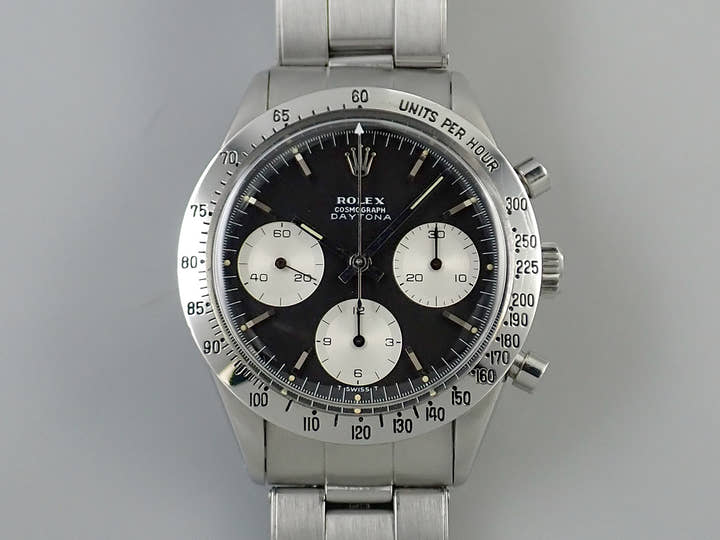 ロレックス デイトナ Ref.6239 ステンレススチール ブラック文字盤