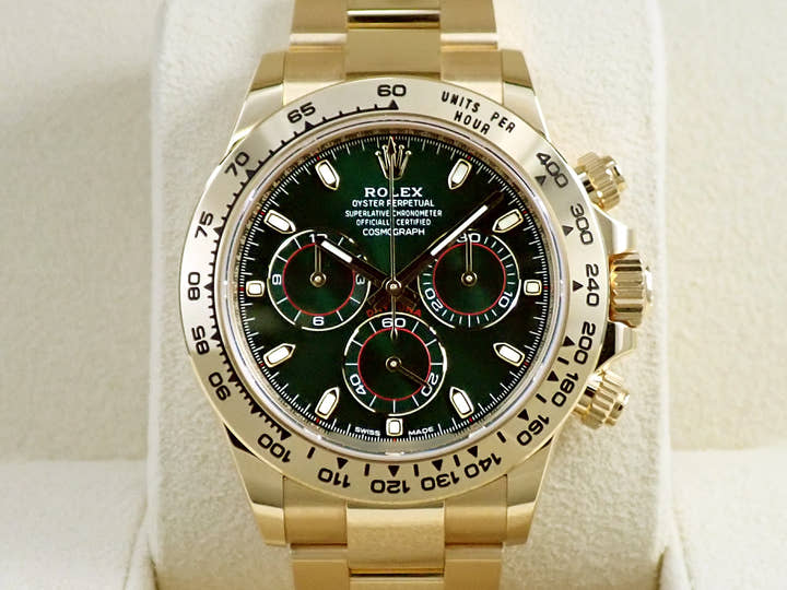 ロレックス デイトナ Ref.116508 イエローゴールド グリーン文字盤