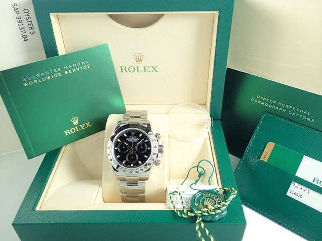 ロレックス デイトナ Ref.116520 ブラック文字盤 未使用 daytona-223