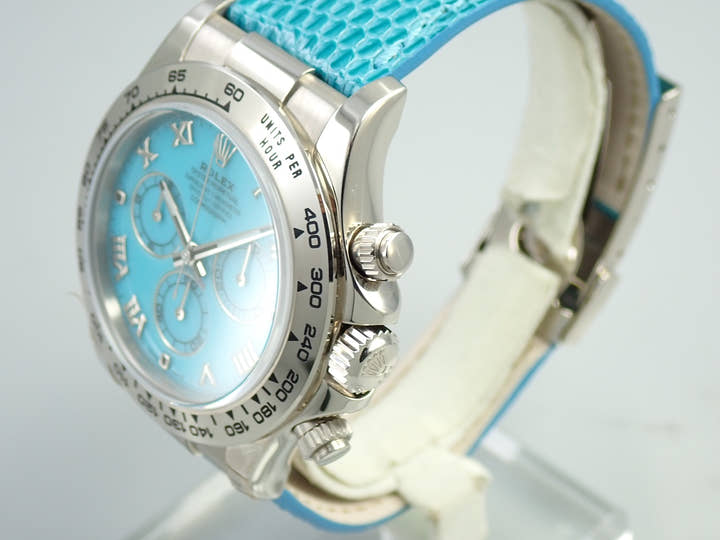 ロレックス デイトナ Ref.116519 ホワイトゴールド ターコイズ文字盤