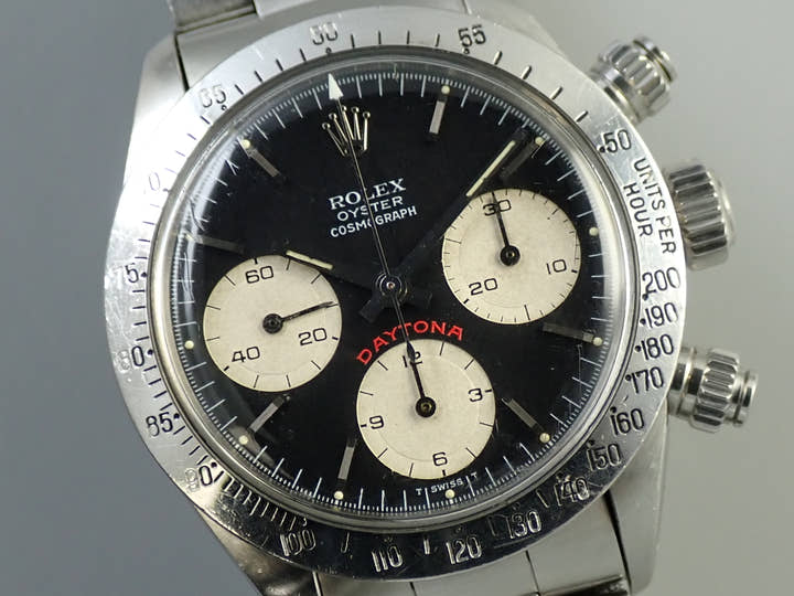 ロレックス デイトナ Ref.6265 ステンレススチール ブラック文字盤