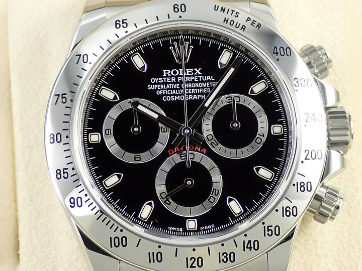 Rolex Daytona Ref. 116520 Stainless Steel Black Dial