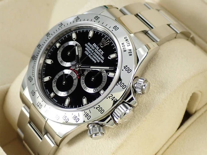Rolex Daytona Ref. 116520 Stainless Steel Black Dial