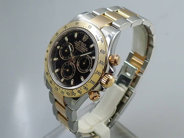 ロレックス デイトナ Ref.116523 ステンレススチール/イエローゴールド ブラック文字盤
