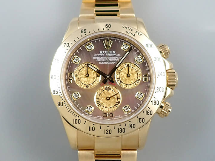 ロレックス デイトナ Ref.116528 イエローゴールド ブラックシェル文字盤