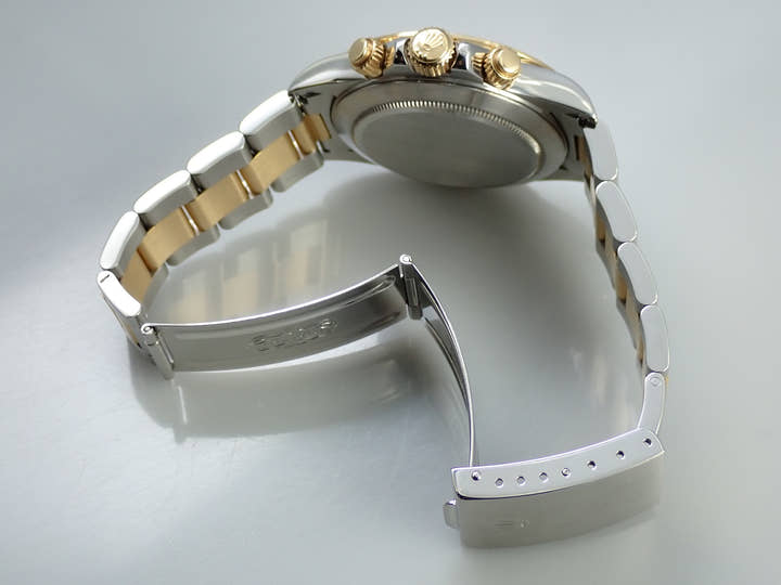 ロレックス デイトナ エルプリメロ Ref.16523G ステンレススチール/イエローゴールド シャンパン×8Pダイヤ文字盤