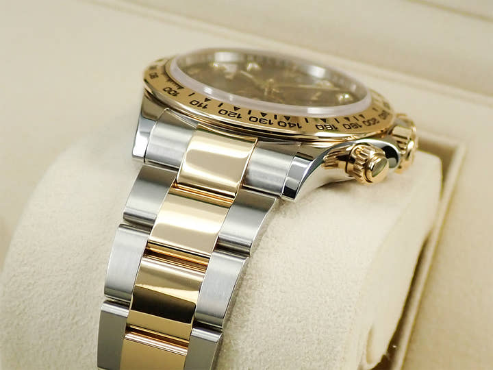 Rolex Daytona Ref. 116503G Stainless Steel/Yellow Gold Black Dial with 8 Diamonds