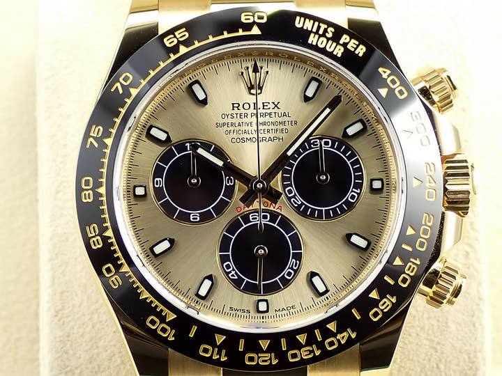 ロレックス デイトナ Ref.116518LN イエローゴールド ブラックxシャンパン文字盤