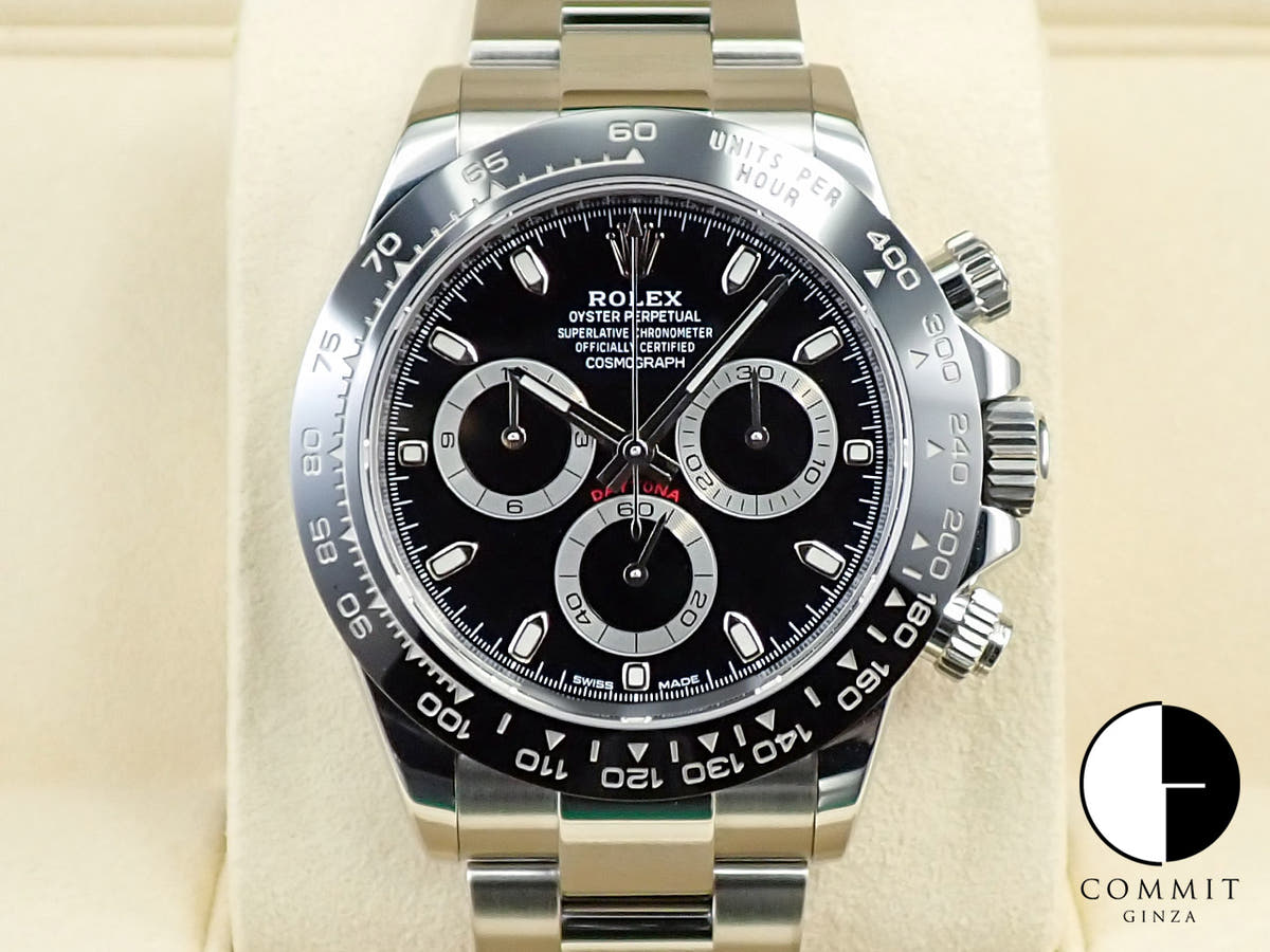 ロレックス デイトナ Ref.116500LN ステンレススチール ブラック文字盤