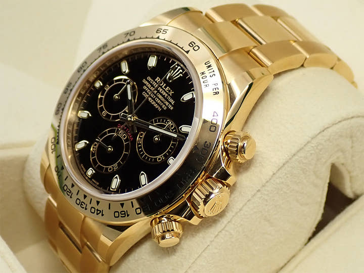 ロレックス デイトナ Ref.116508 イエローゴールド ブラック文字盤