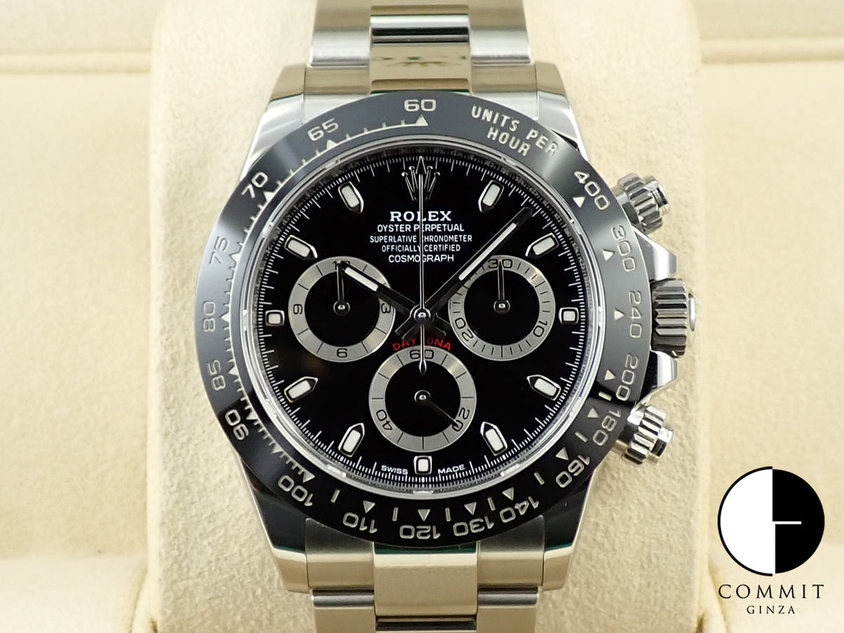 ロレックス デイトナ Ref.116500LN ステンレススチール ブラック文字盤