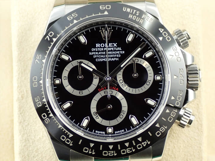 ロレックス デイトナ Ref.116500LN ステンレススチール ブラック文字盤