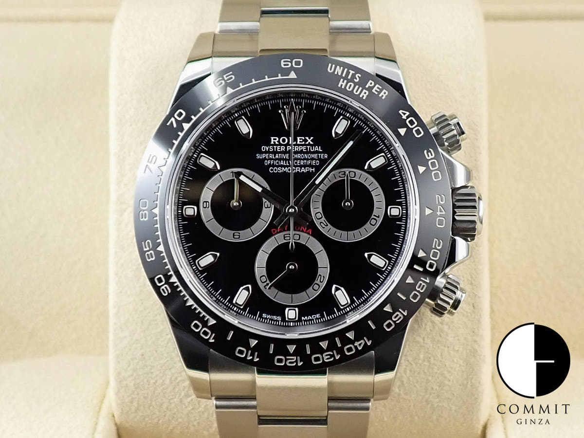 ロレックス デイトナ Ref.116500LN ステンレススチール ブラック文字盤