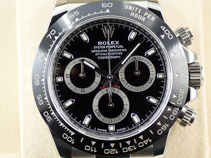 ロレックス デイトナ Ref.116500LN ステンレススチール ブラック文字盤