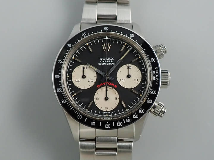 ロレックス デイトナ Ref.6263 ステンレススチール ブラック文字盤