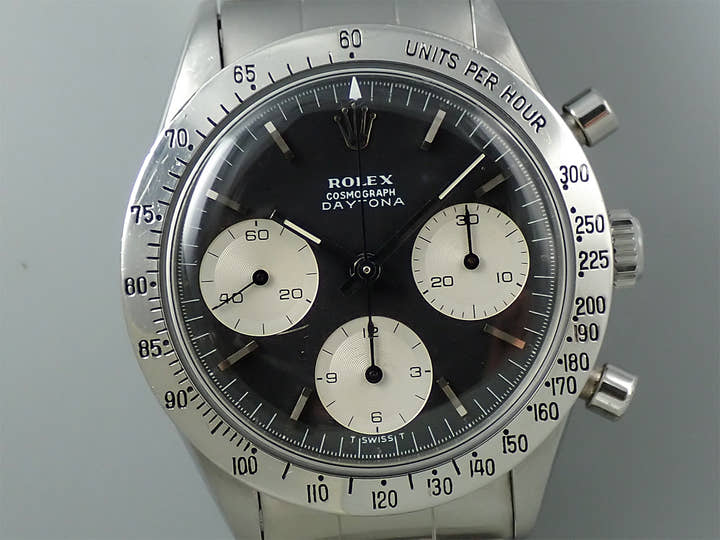 ロレックス デイトナ Ref.6239 ステンレススチール ブラック文字盤