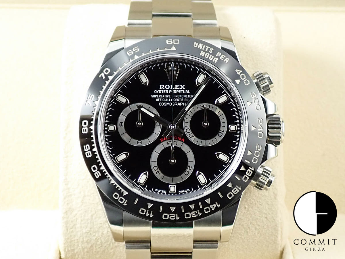 ロレックス デイトナ Ref.116500LN ステンレススチール ブラック文字盤