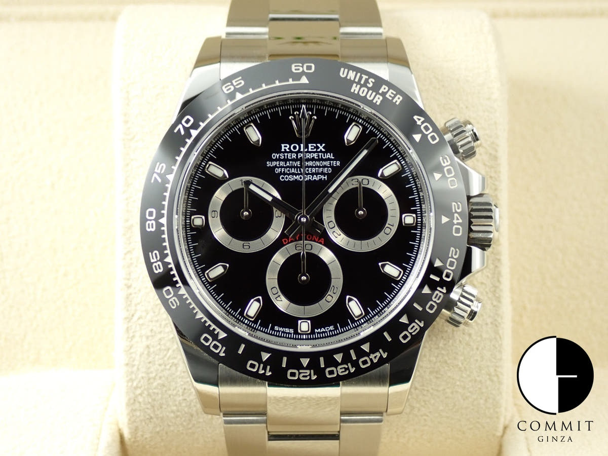 ロレックス デイトナ Ref.116500LN ステンレススチール ブラック文字盤