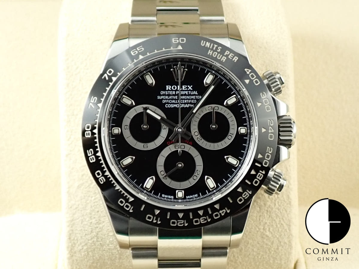 ロレックス デイトナ Ref.116500LN ステンレススチール ブラック文字盤