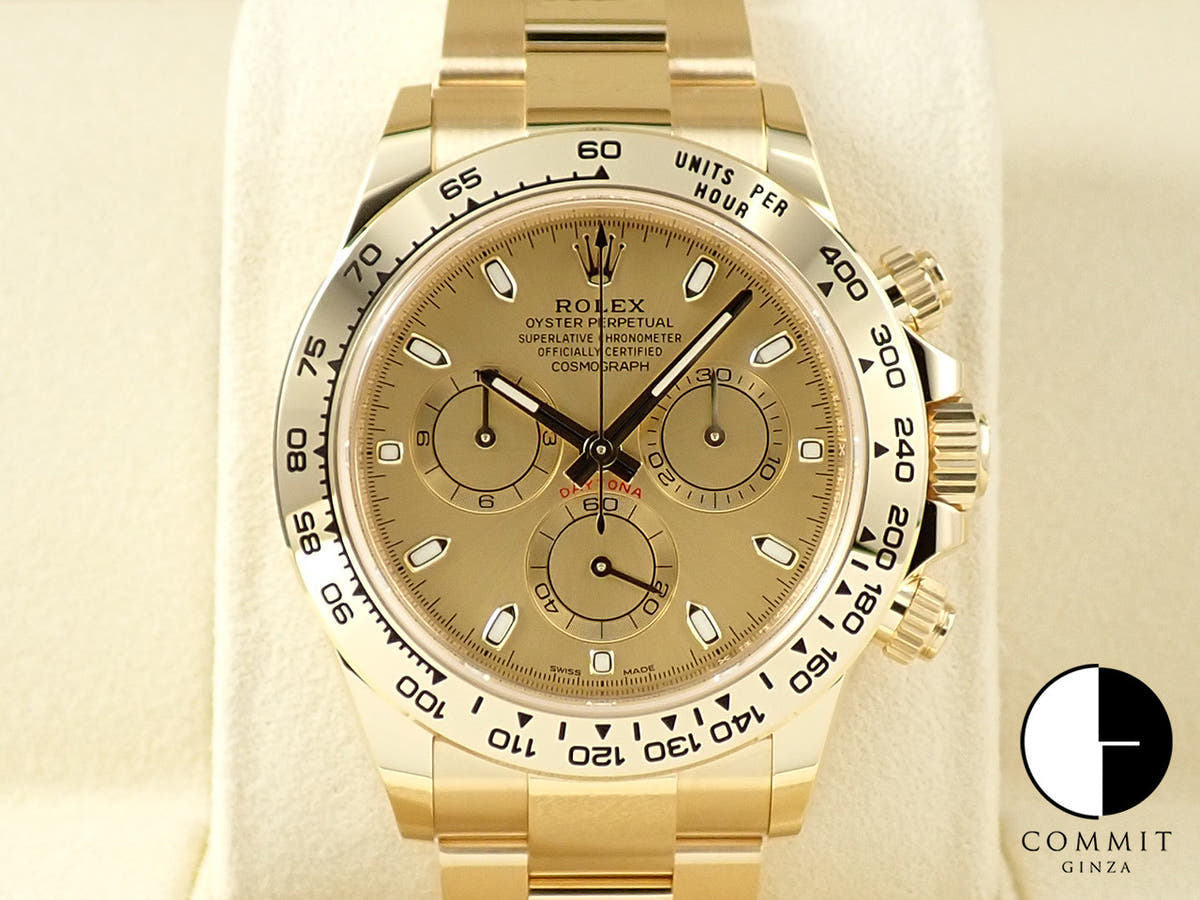 ロレックス デイトナ Ref.116508 イエローゴールド シャンパン文字盤
