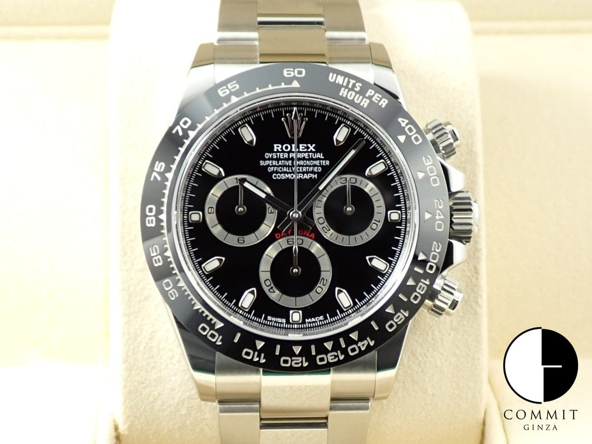 ロレックス デイトナ Ref.116500LN ステンレススチール ブラック文字盤