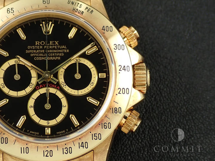 ロレックス デイトナ エルプリメロ Ref.16528 イエローゴールド ブラック文字盤