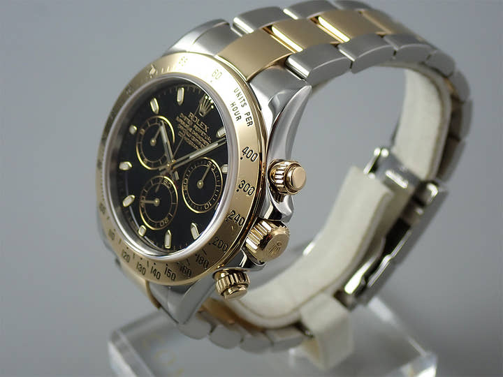Rolex Daytona Ref. 116523 Stainless Steel/Yellow Gold Black Dial