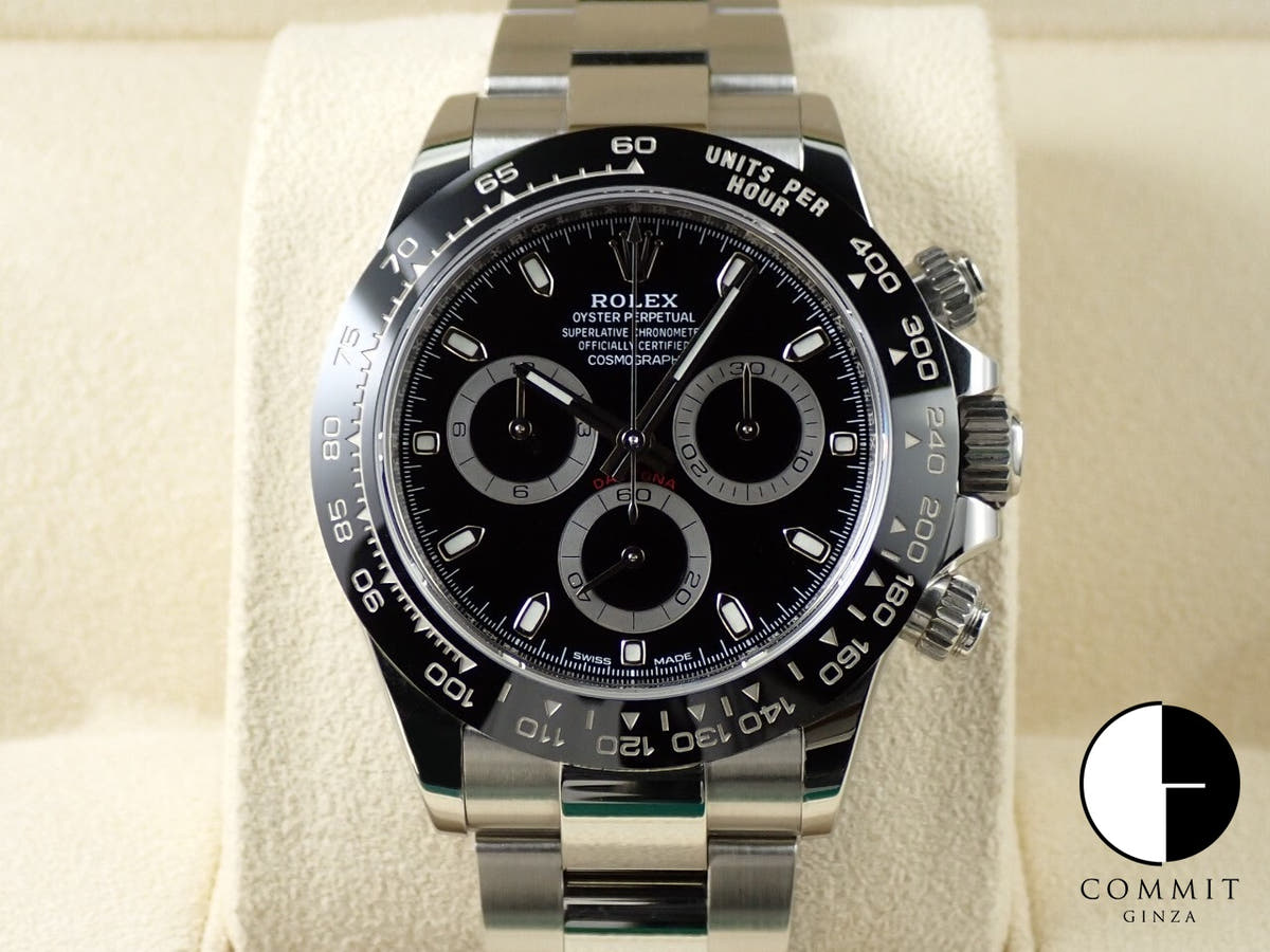 ロレックス デイトナ Ref.116500LN ステンレススチール ブラック文字盤