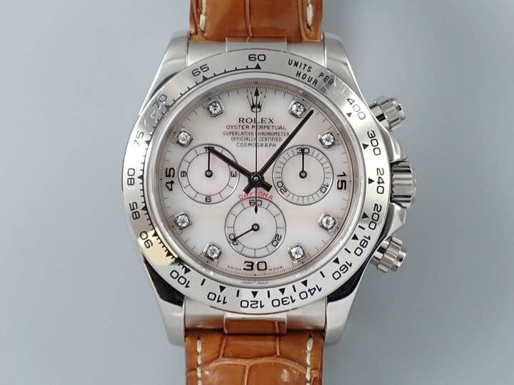 Rolex Daytona Ref. 116519 White Gold Pink Shell Dial