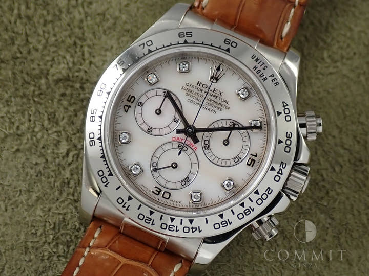 Rolex Daytona Ref. 116519 White Gold Pink Shell Dial