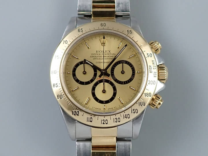 ロレックス デイトナ エルプリメロ Ref.16523 ステンレススチール/イエローゴールド シャンパン文字盤