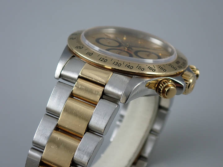 ロレックス デイトナ エルプリメロ Ref.16523 ステンレススチール/イエローゴールド シャンパン文字盤