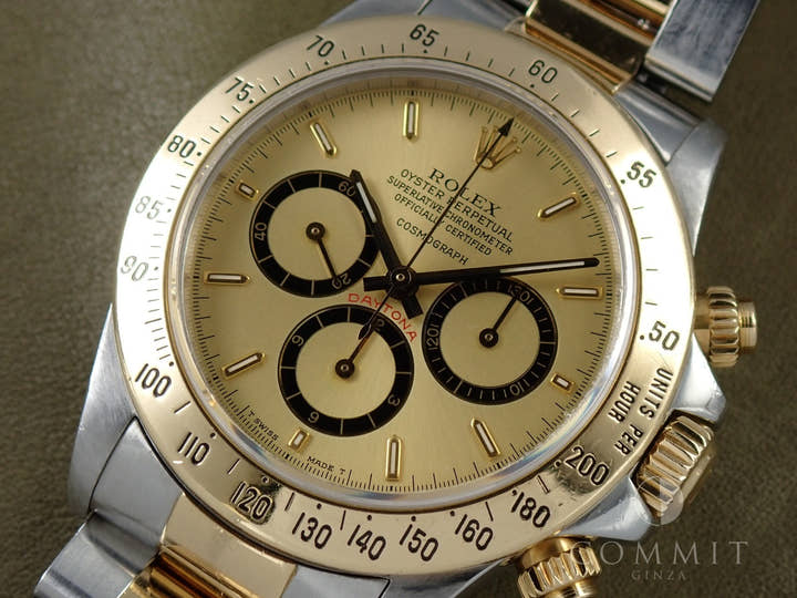 ロレックス デイトナ エルプリメロ Ref.16523 ステンレススチール/イエローゴールド シャンパン文字盤