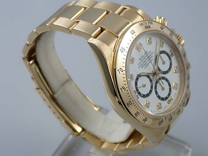 ロレックス デイトナ エルプリメロ Ref.16528G イエローゴールド ホワイトx8Pダイヤ文字盤