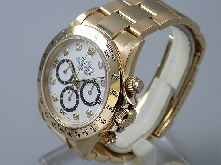 ロレックス デイトナ エルプリメロ Ref.16528G イエローゴールド ホワイトx8Pダイヤ文字盤