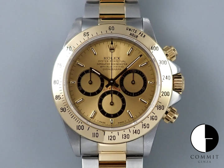 ロレックス デイトナ エルプリメロ Ref.16523 ステンレススチール/イエローゴールド シャンパン文字盤