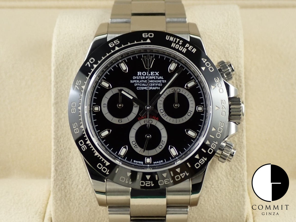 ロレックス デイトナ Ref.116500LN ステンレススチール ブラック文字盤