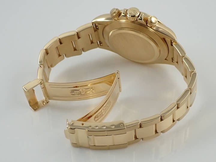 ロレックス デイトナ エルプリメロ Ref.16528 イエローゴールド ホワイトシェル アラビア文字盤