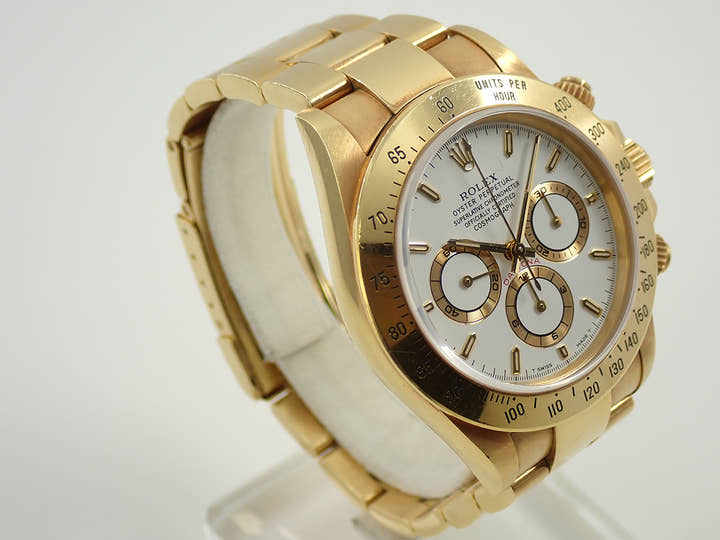 ロレックス デイトナ エルプリメロ Ref.16528 イエローゴールド ホワイト文字盤