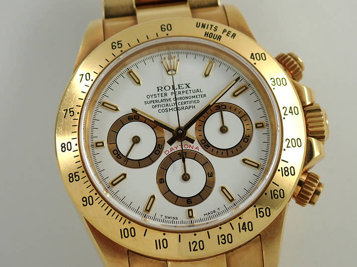 ロレックス デイトナ エルプリメロ Ref.16528 イエローゴールド ホワイト文字盤