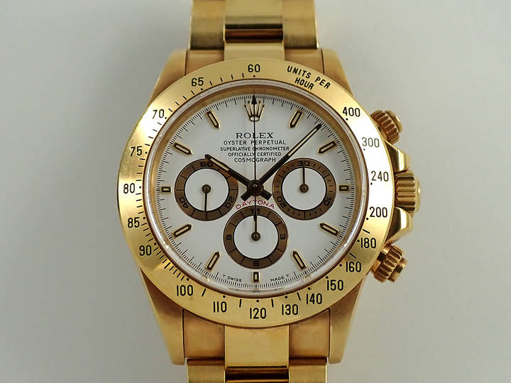 ロレックス デイトナ エルプリメロ Ref.16528 イエローゴールド ホワイト文字盤