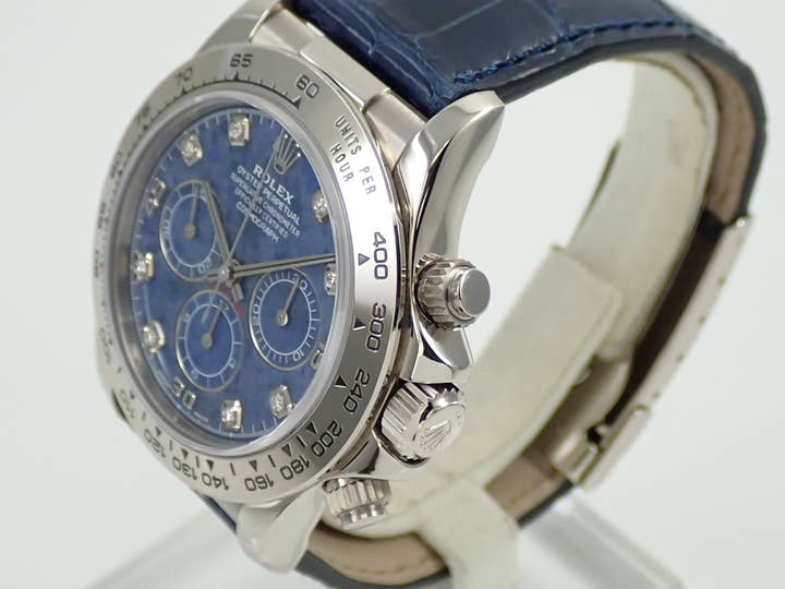 ロレックス デイトナ エルプリメロ Ref.16519G ホワイトゴールド ソーダライトx8Pダイヤ文字盤