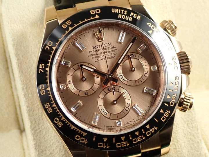 Rolex Daytona Ref. 116515LNA Everose Gold Pink x 11P Diamond Dial