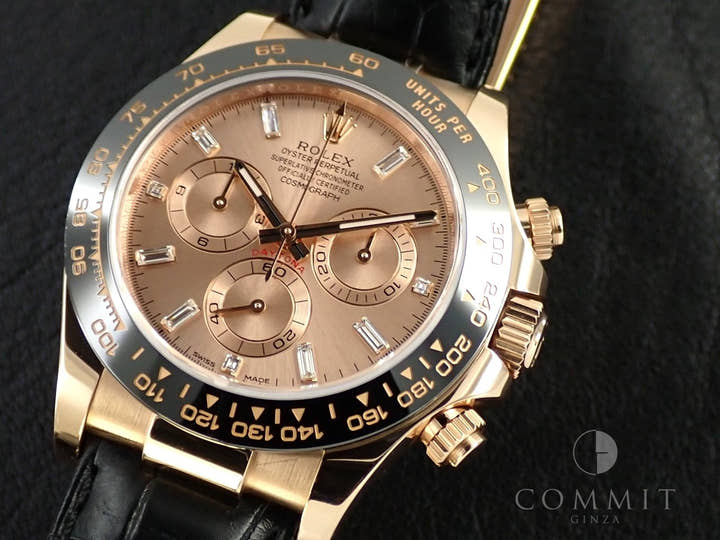 Rolex Daytona Ref. 116515LNA Everose Gold Pink x 11P Diamond Dial