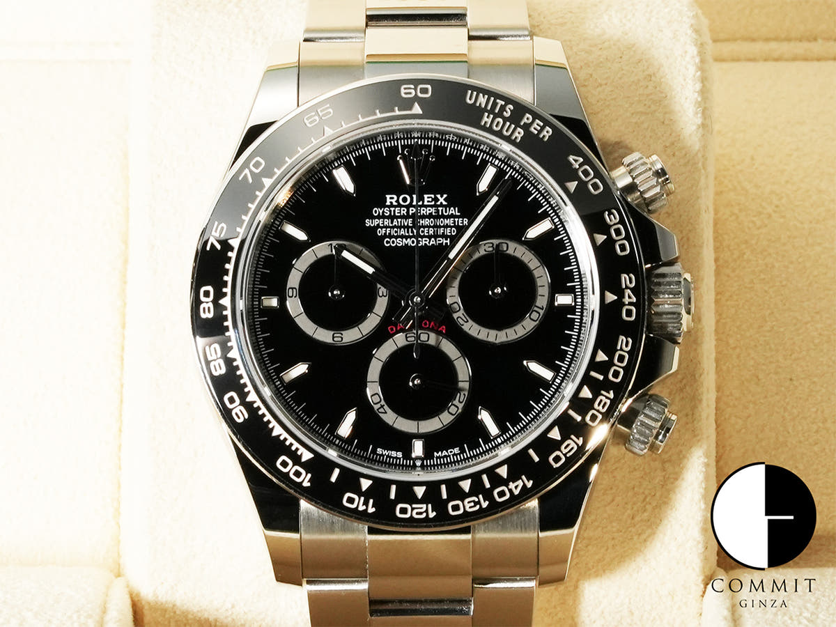 ロレックス デイトナ Ref.126500LN ステンレススチール ブラック文字盤