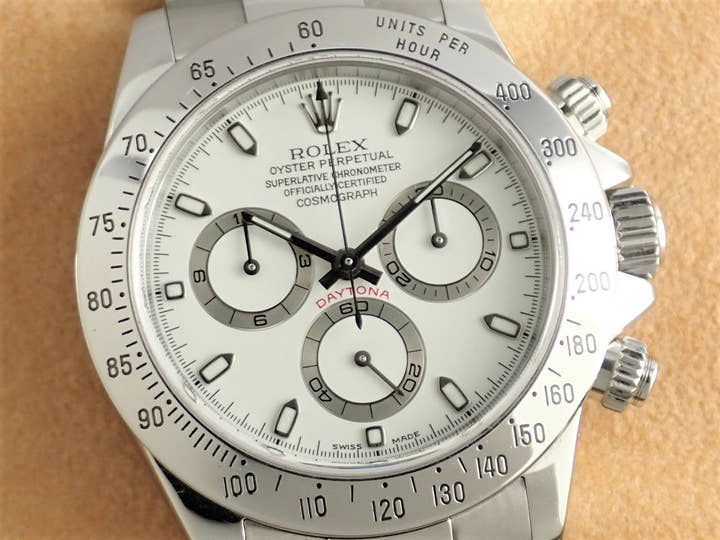 ロレックス デイトナ Ref.116520 クリーム文字盤 中古 daytona-586