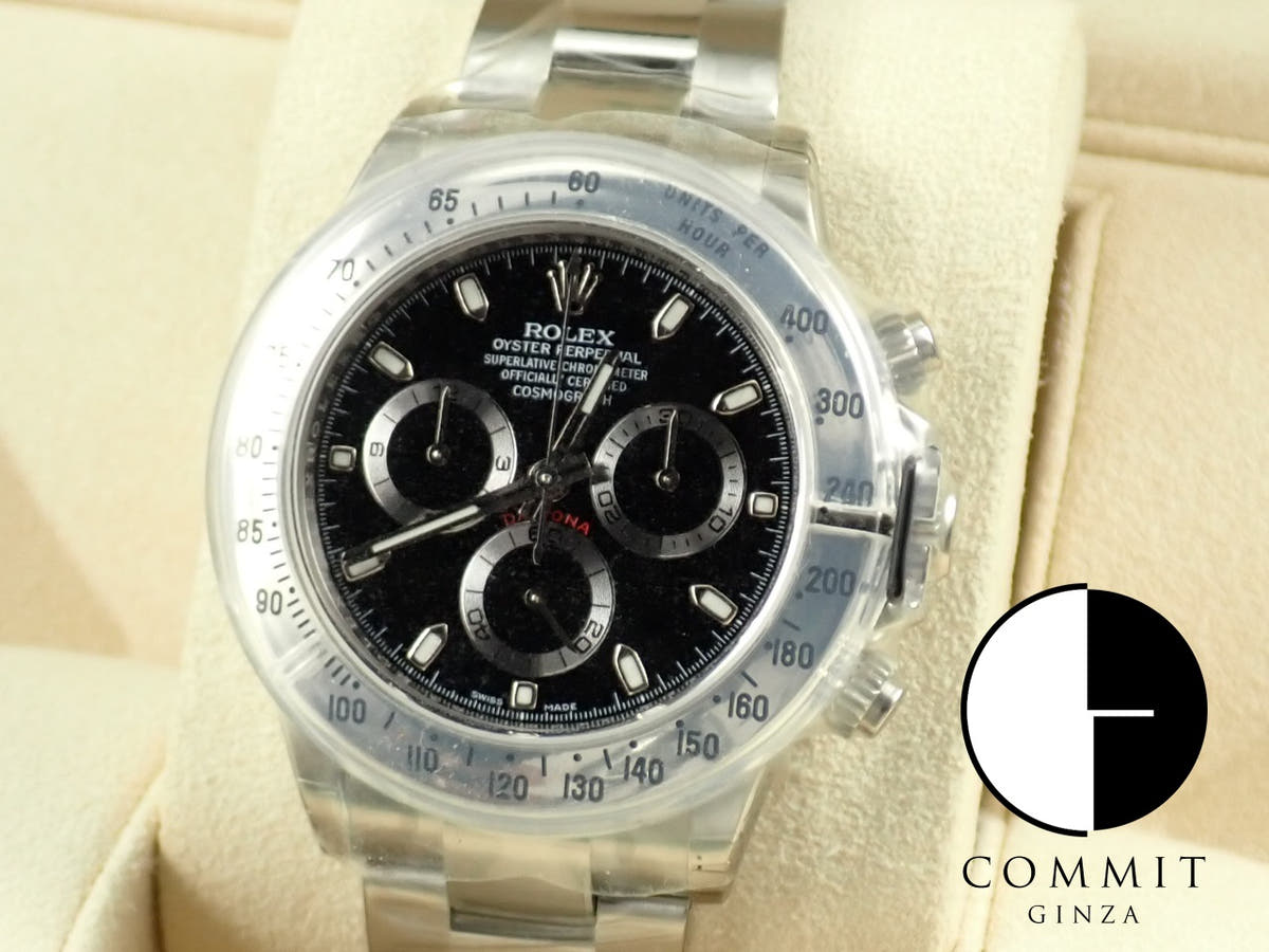 ロレックス デイトナ Ref.116520 ブラック文字盤 未使用 daytona-700