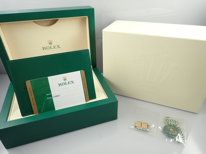 Rolex Daytona Ref. 116503 Stainless Steel/Yellow Gold Blue Dial