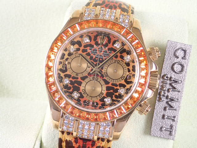 ロレックス デイトナ Ref.116598SACO レパード文字盤 中古 daytona-72